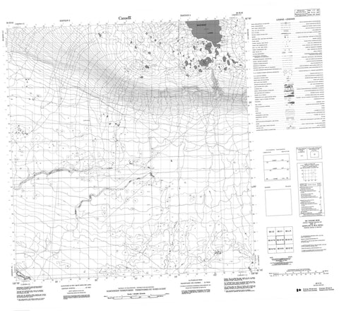 095H16 No Title Canadian topographic map, 1:50,000 scale