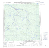 095H Fort Simpson Canadian topographic map, 1:250,000 scale