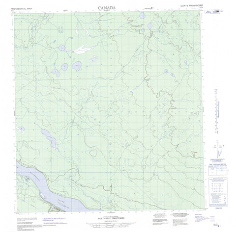 095I04 No Title Canadian topographic map, 1:50,000 scale