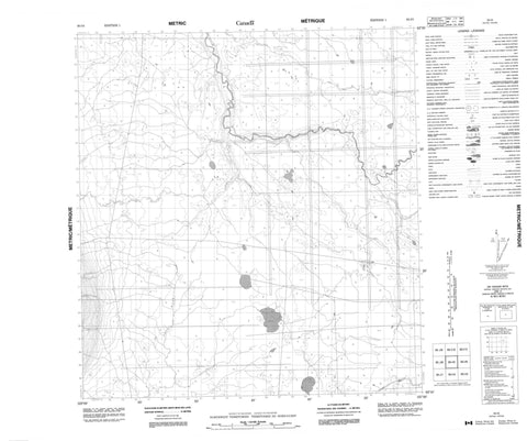 095I05 No Title Canadian topographic map, 1:50,000 scale