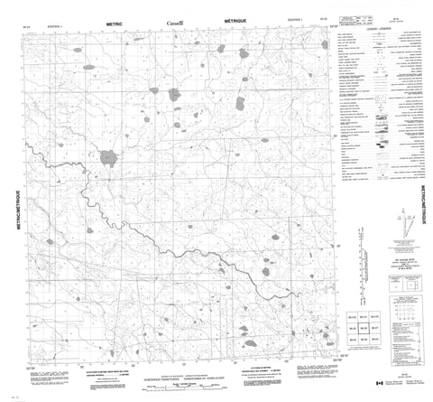 095I06 No Title Canadian topographic map, 1:50,000 scale