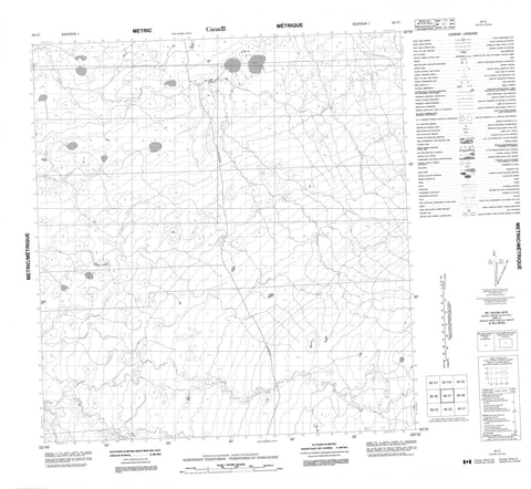 095I07 No Title Canadian topographic map, 1:50,000 scale