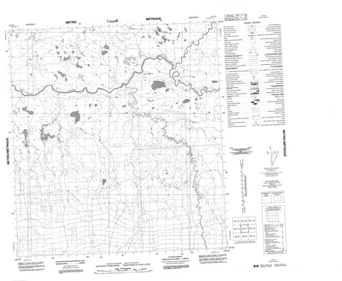 095I09 No Title Canadian topographic map, 1:50,000 scale