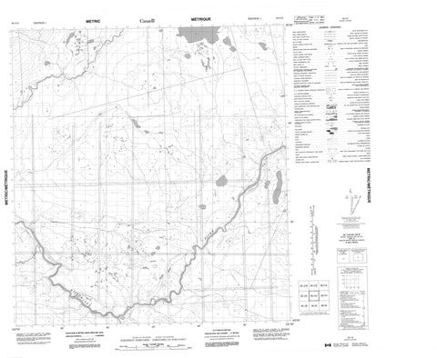 095I12 No Title Canadian topographic map, 1:50,000 scale