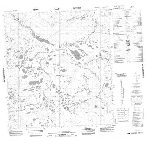 095I16 No Title Canadian topographic map, 1:50,000 scale