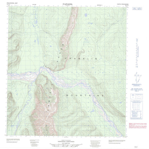 095J13 No Title Canadian topographic map, 1:50,000 scale