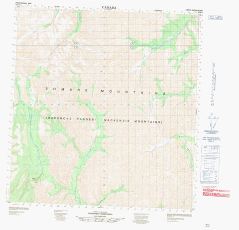 095K04 No Title Canadian topographic map, 1:50,000 scale