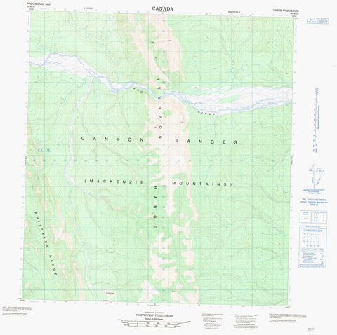 095K15 No Title Canadian topographic map, 1:50,000 scale