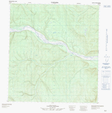 095K16 No Title Canadian topographic map, 1:50,000 scale