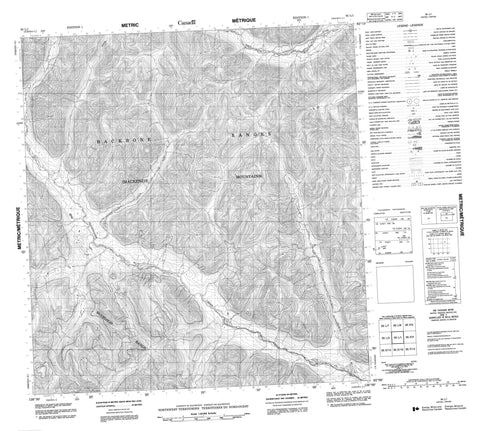 095L01 No Title Canadian topographic map, 1:50,000 scale