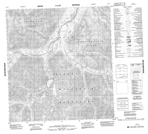 095L07 No Title Canadian topographic map, 1:50,000 scale