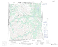 095M Wrigley Lake Canadian topographic map, 1:250,000 scale