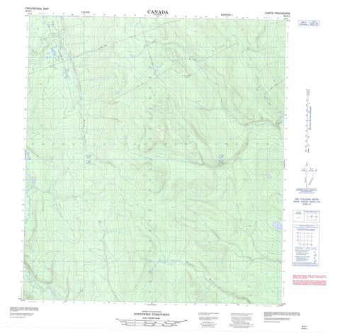 095N01 No Title Canadian topographic map, 1:50,000 scale