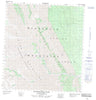 095N04 Painted Mountains Canadian topographic map, 1:50,000 scale