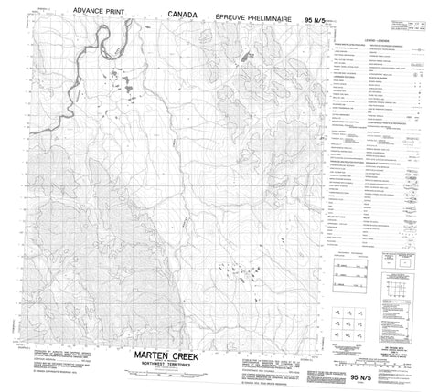 095N05 Marten Creek Canadian topographic map, 1:50,000 scale