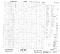 095N07 Slim Lake Canadian topographic map, 1:50,000 scale