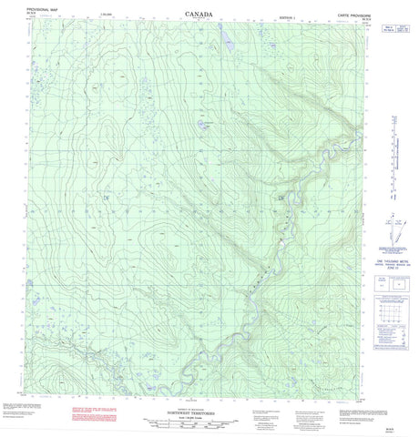 095N09 No Title Canadian topographic map, 1:50,000 scale