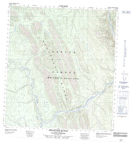 095N12 Redstone Range Canadian topographic map, 1:50,000 scale