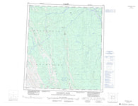 095N Dahadinni River Canadian topographic map, 1:250,000 scale