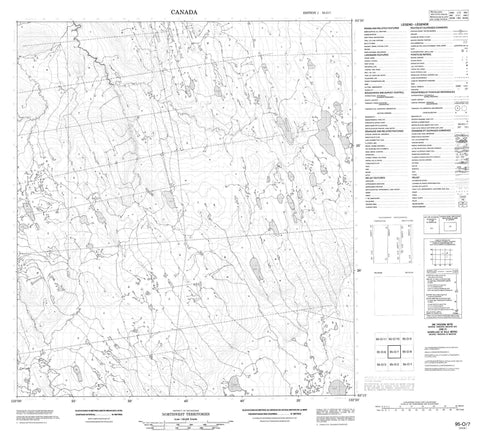 095O07 No Title Canadian topographic map, 1:50,000 scale