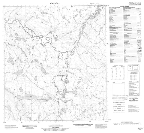 095O09 No Title Canadian topographic map, 1:50,000 scale