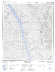 095O12 Johnson River Canadian topographic map, 1:50,000 scale