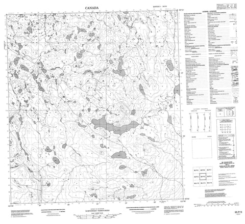 095P03 No Title Canadian topographic map, 1:50,000 scale