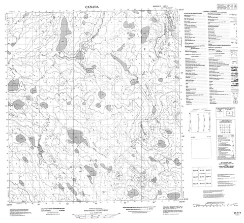 095P04 No Title Canadian topographic map, 1:50,000 scale