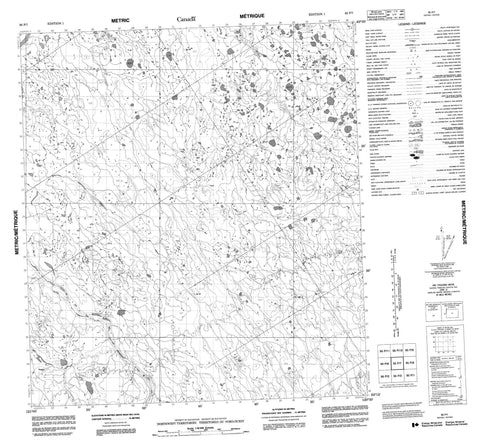 095P07 No Title Canadian topographic map, 1:50,000 scale