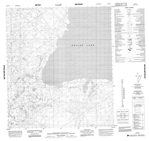 095P13 No Title Canadian topographic map, 1:50,000 scale