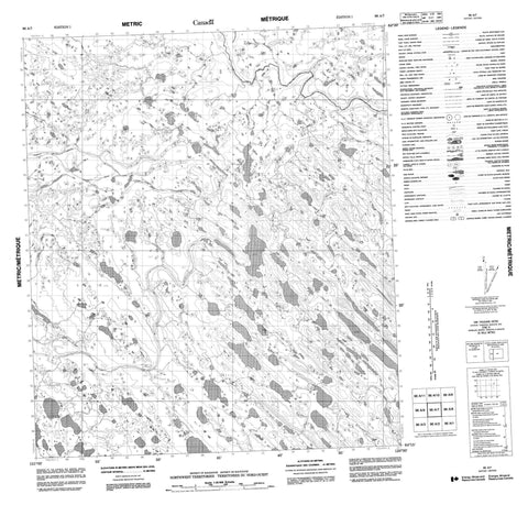 096A07 No Title Canadian topographic map, 1:50,000 scale