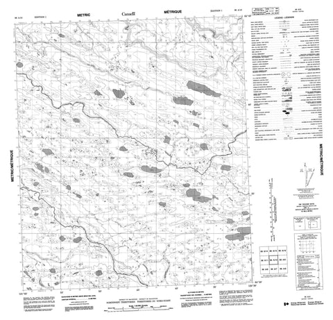 096A10 No Title Canadian topographic map, 1:50,000 scale