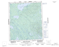 096A Johnny Hoe River Canadian topographic map, 1:250,000 scale