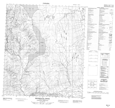 096C06 Mooselick Creek Canadian topographic map, 1:50,000 scale