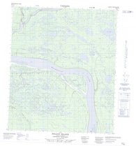 096C14 Police Island Canadian topographic map, 1:50,000 scale