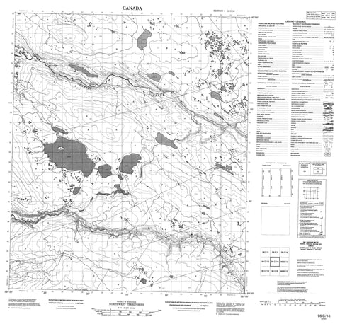 096C16 No Title Canadian topographic map, 1:50,000 scale