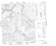 096D10 Rouge Mountain River Canadian topographic map, 1:50,000 scale