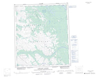 096D Carcajou Canyon Canadian topographic map, 1:250,000 scale