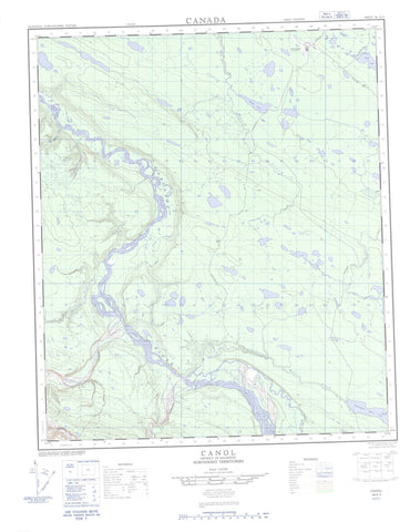 096E03 Canol Canadian topographic map, 1:50,000 scale
