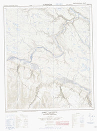 096E04 Loretta Canyon Canadian topographic map, 1:50,000 scale