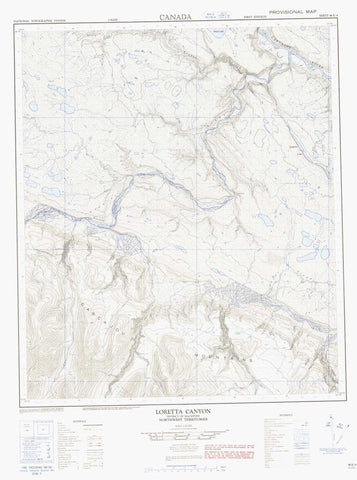 096E04 Loretta Canyon Canadian topographic map, 1:50,000 scale