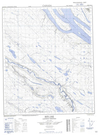 096E05 Rete Lake Canadian topographic map, 1:50,000 scale