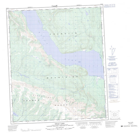 096E08 Kelly Lake Canadian topographic map, 1:50,000 scale