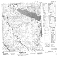 096E14 Sam Mcrae Lake Canadian topographic map, 1:50,000 scale