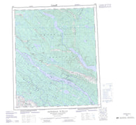 096E Norman Wells Canadian topographic map, 1:250,000 scale