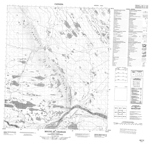 096F02 Mount St Charles Canadian topographic map, 1:50,000 scale