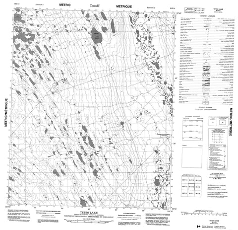 096F10 Tetso Lake Canadian topographic map, 1:50,000 scale