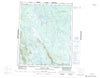 096F Mahony Lake Canadian topographic map, 1:250,000 scale