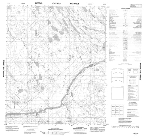 096G04 No Title Canadian topographic map, 1:50,000 scale