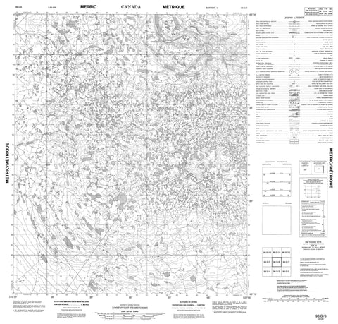 096G06 No Title Canadian topographic map, 1:50,000 scale
